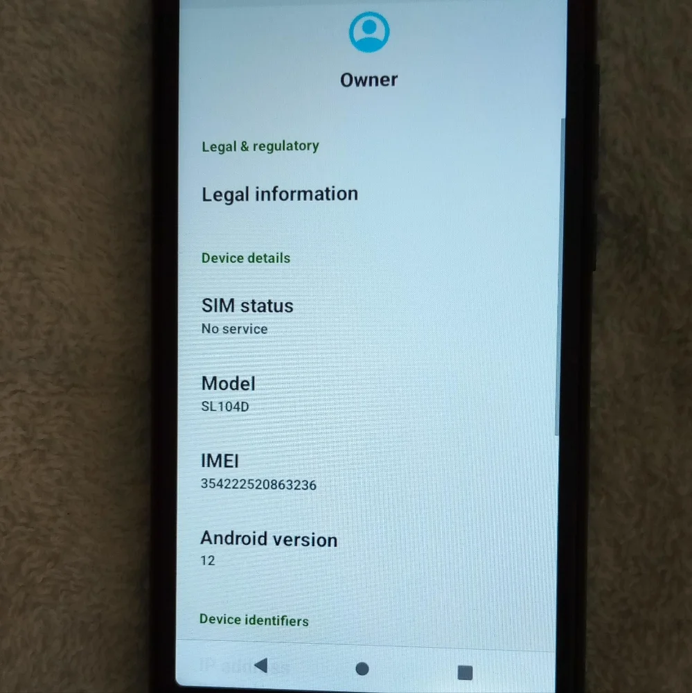 Summit SL104D 16gb 4G LTE Blue Android Smart Phone